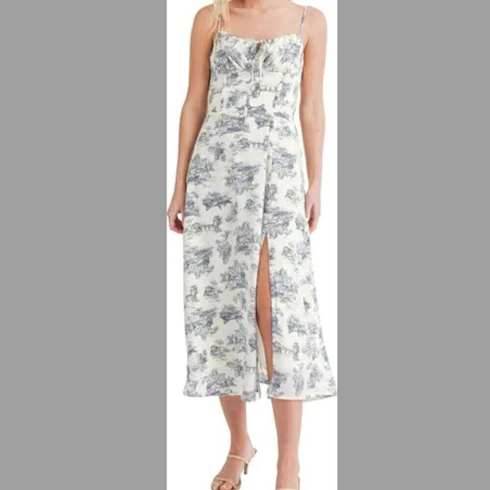 All in Favor Floral Sundress Tradwife Size L Romantic Cottagecore Easter Resort